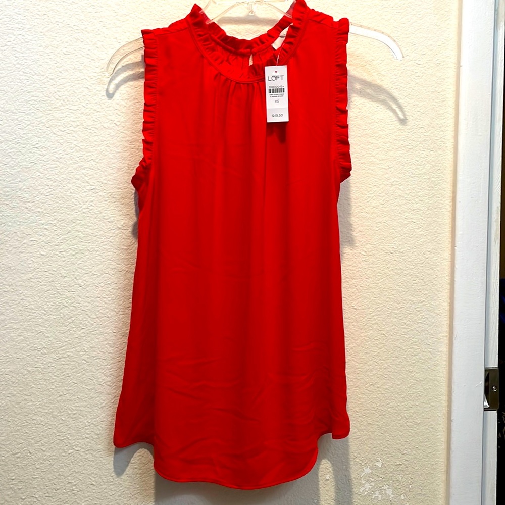 LOFT Size XS Red Women’s Blouse